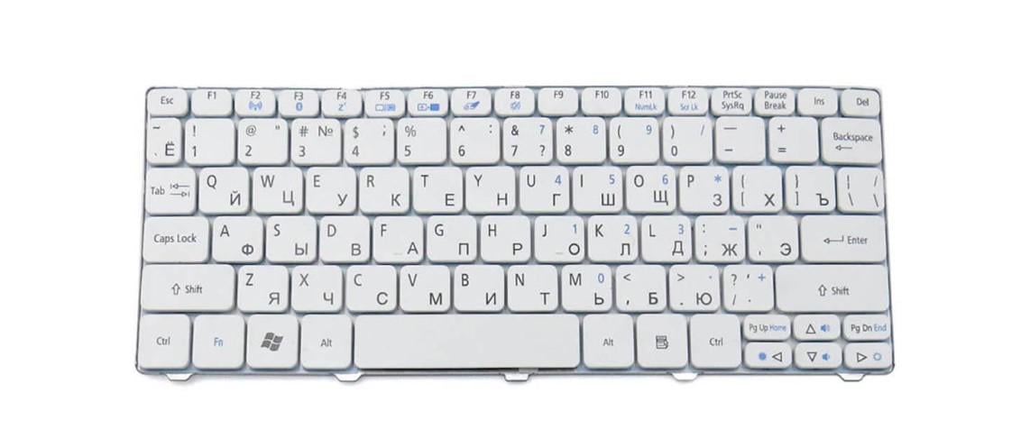 Клавиатура для ноутбука Acer Aspire One D258E матовая (KB.I100A.106)