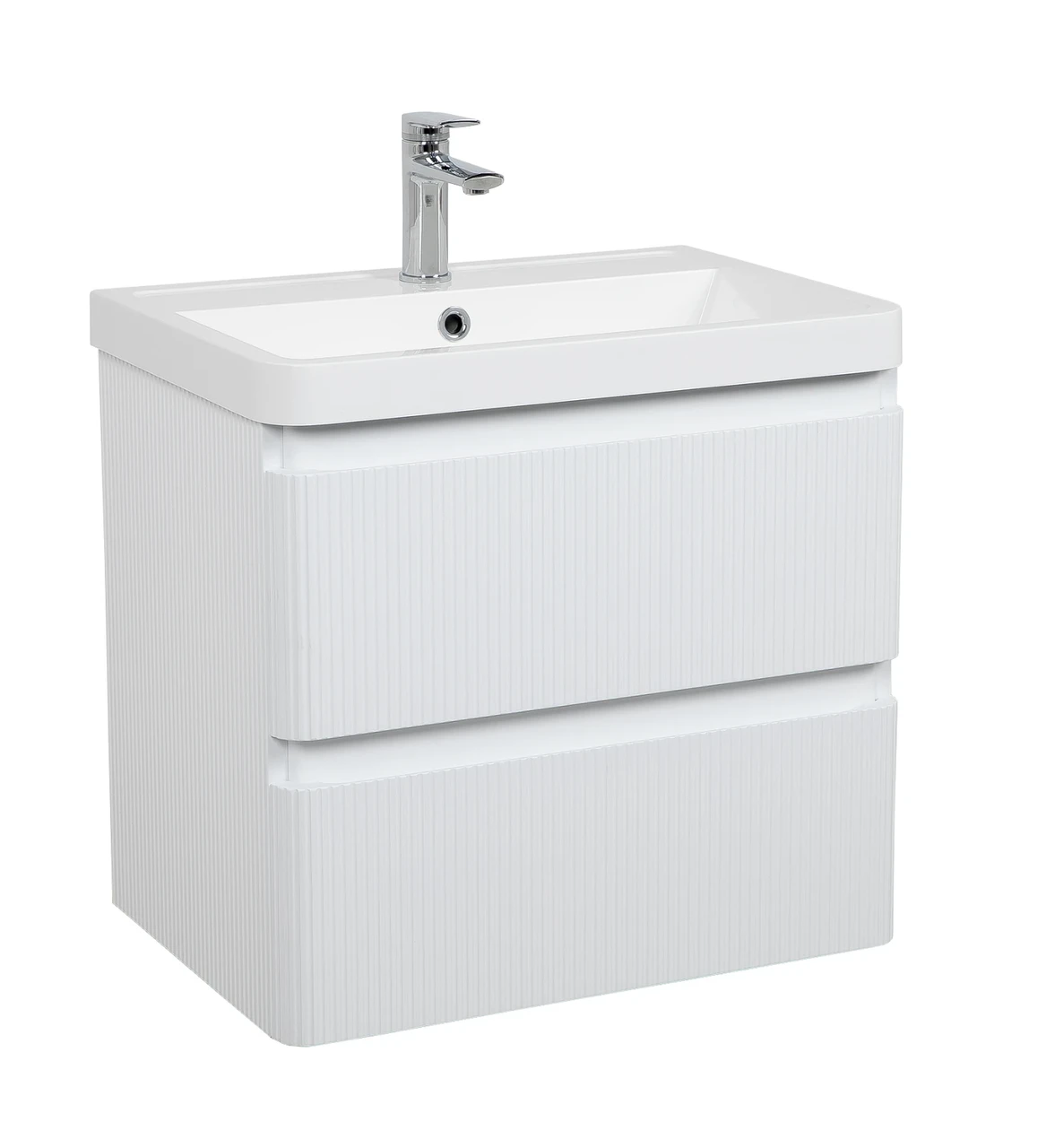 Тумба Акцент ЛЮКС 037 консольна з умивальником Bar 60 см Wite matt (2670591207) Тумба Акцент ЛЮКС 037 консольна з умивальником Bar 60 см Wite matt (2670591207)