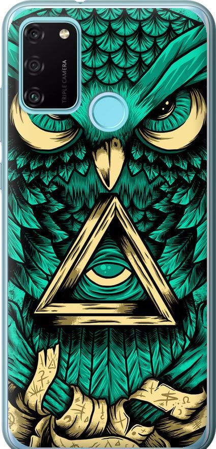 Чехол на Huawei Honor 9A Сова Арт-тату (3971u-1900-42517)