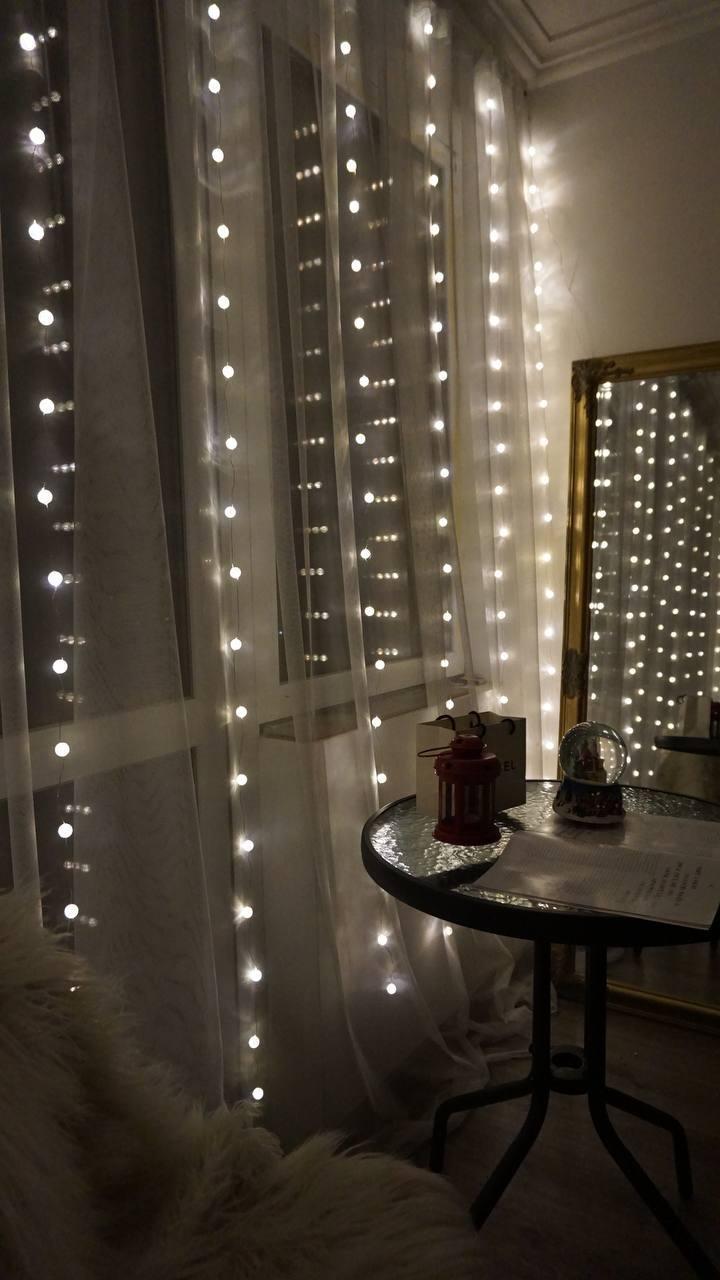 Гірлянда-шторка новорічна роса Кристал 200 світлодіодів USB 3x2 м (1263) - фото 7 Гірлянда-шторка новорічна роса Кристал 200 світлодіодів USB 3x2 м (1263) - фото 7