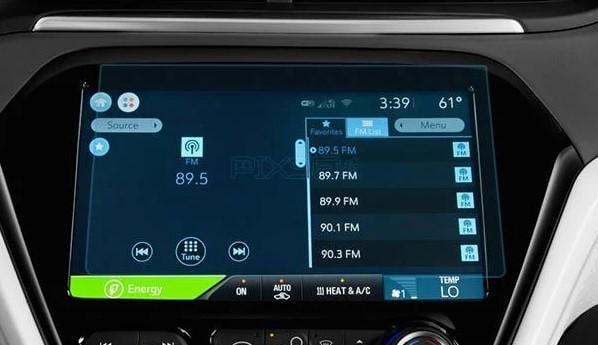 Защитное стекло Pixsel гибридное матовое на монитор Chevrolet BOLT 10,3" 2016