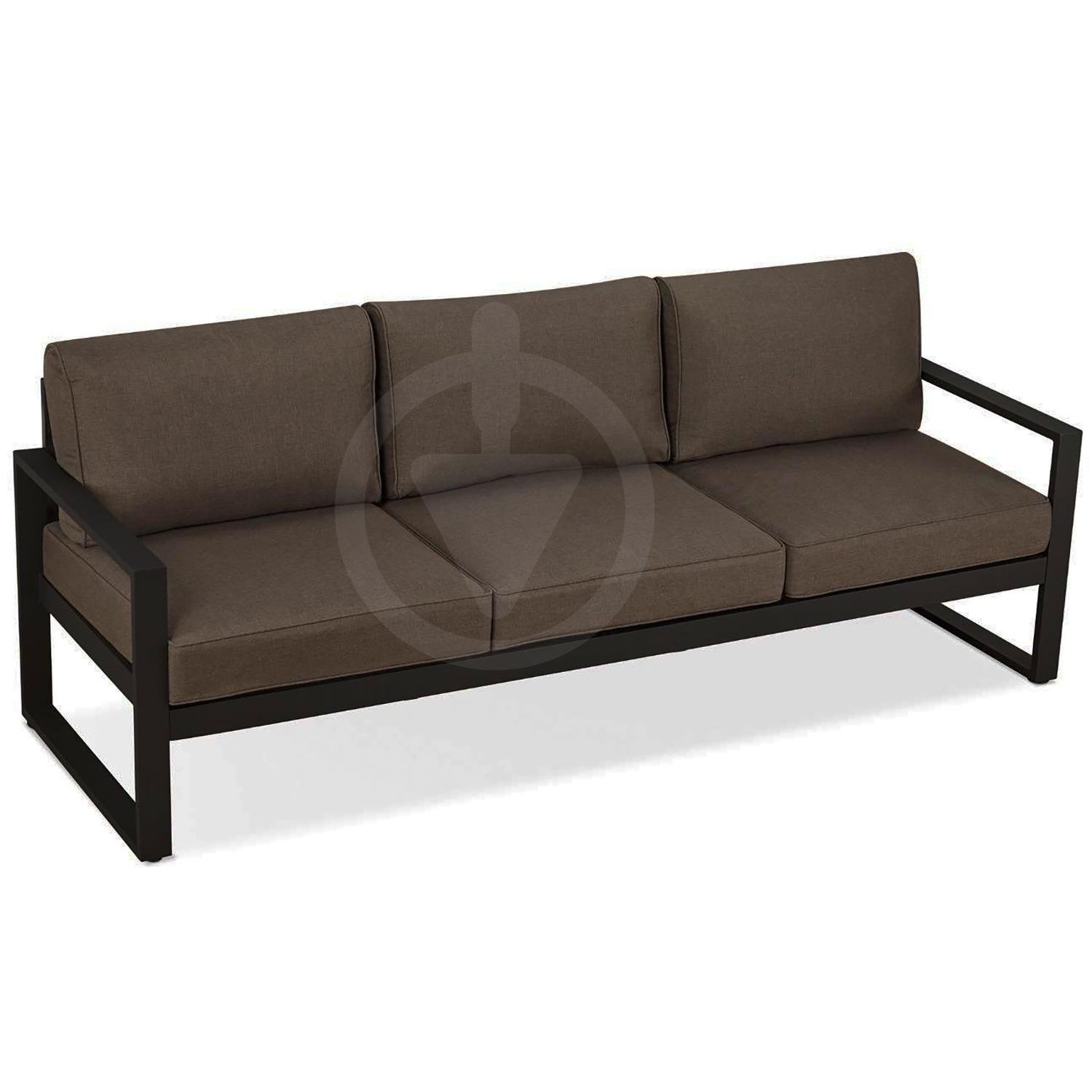 Диван металлический AVVS Бостон лофт с подлокотниками велюр 160 см Коричневый - фото 1 Диван металлический AVVS Бостон лофт с подлокотниками велюр 160 см Коричневый - фото 1