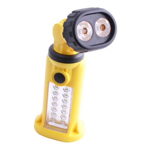 Фонарь кемпинговый 509-14SMD+2LM на батарейках 4xААА магнит/подвижная голова (542780)