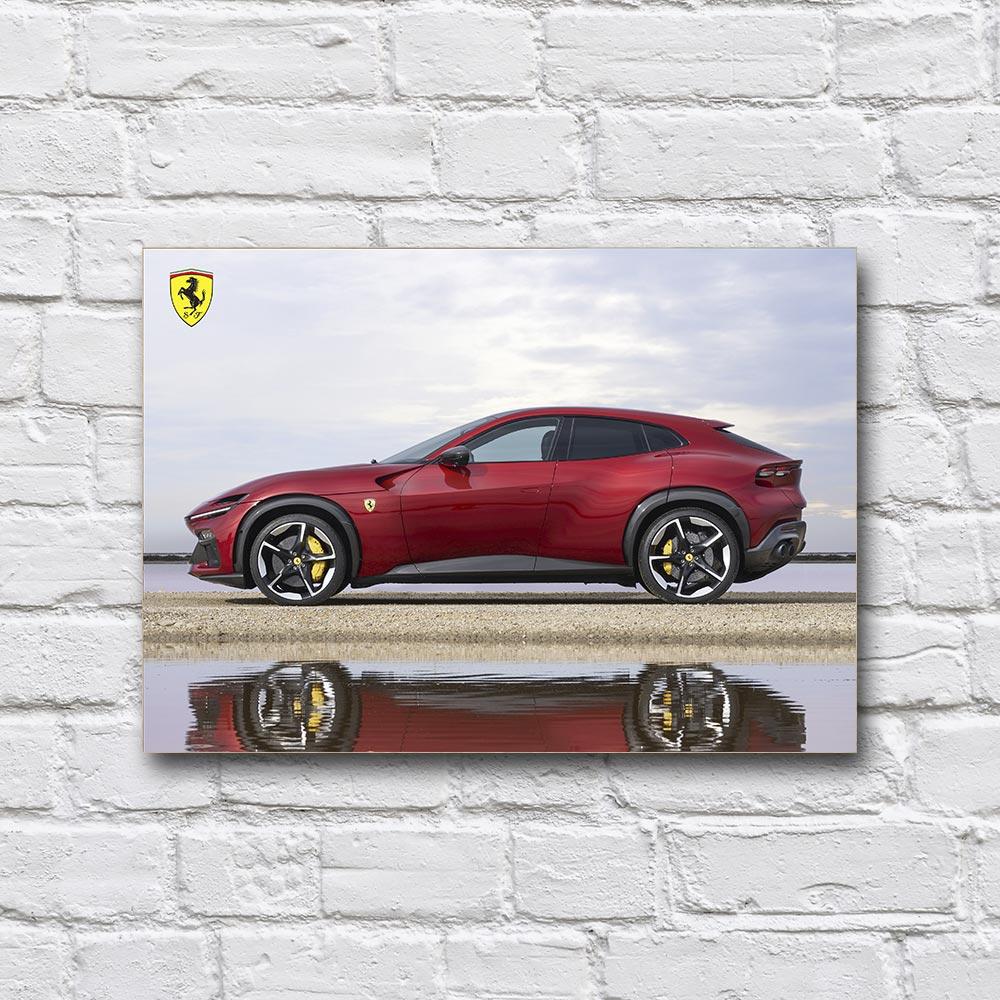 Постер деревянный Ferrari Purosangue 210х297 мм (18236152)
