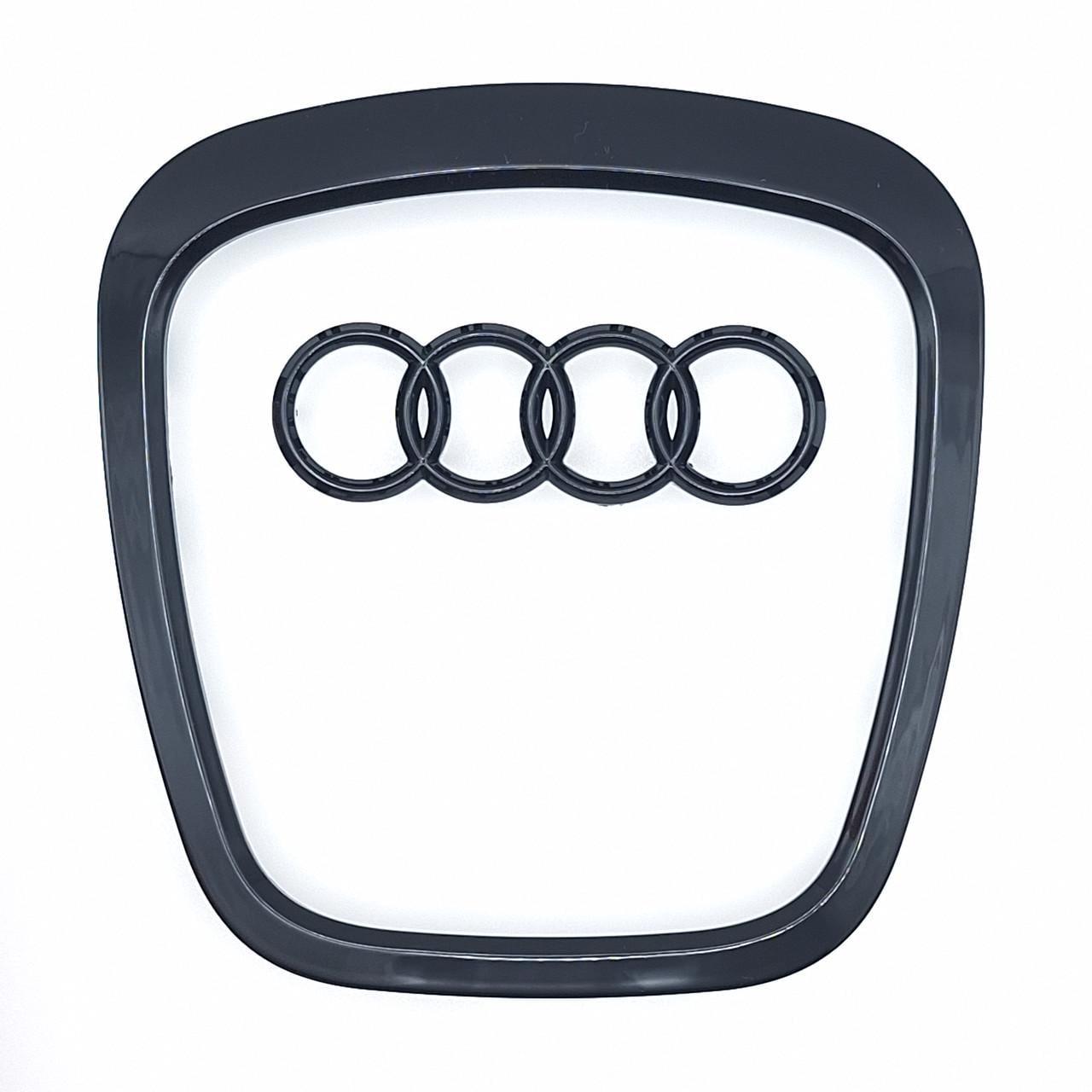 Емблема керма Audi 97х95 мм Чорний глянцевий (2325772112)