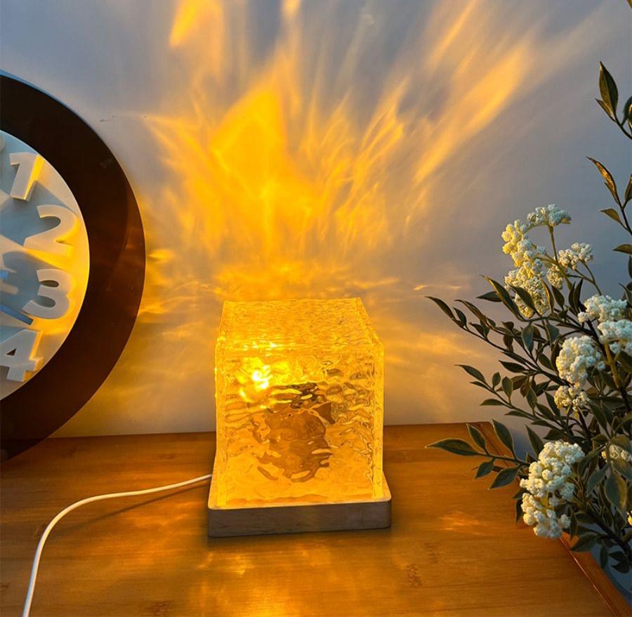 Настольный светильник Ледяной куб RGB с пультом д/у (27829448) - фото 2 Настольный светильник Ледяной куб RGB с пультом д/у (27829448) - фото 2