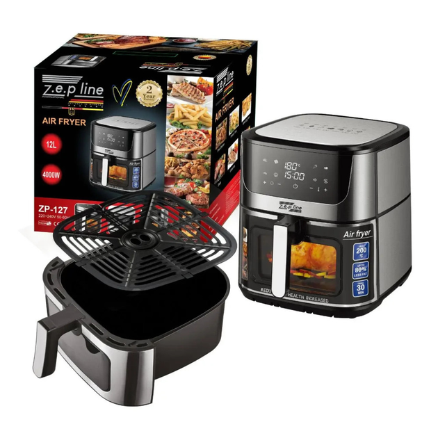 Аэрофритюрница электрическая Zepline ZP-127 12 л Черный (GR-04470)