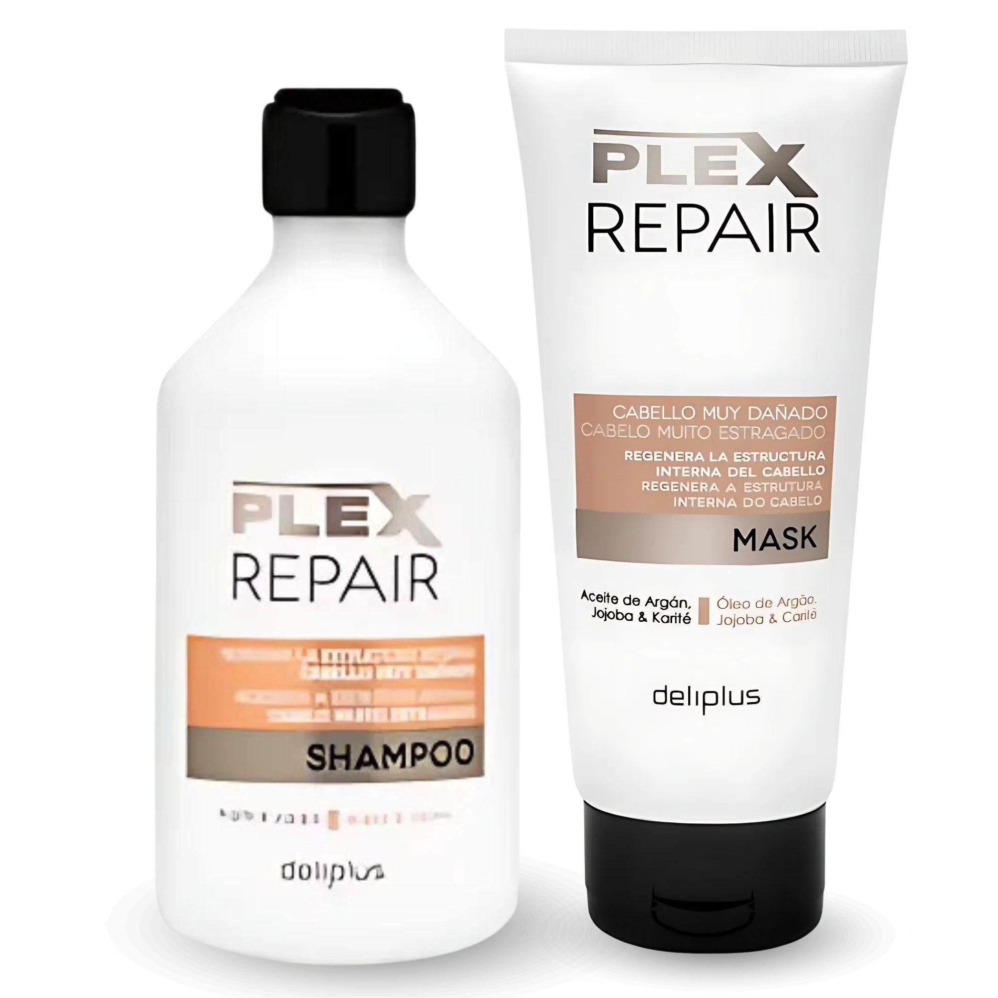 Набір шампунь та маска Plex Repair Deliplus для дуже пошкодженого волосся