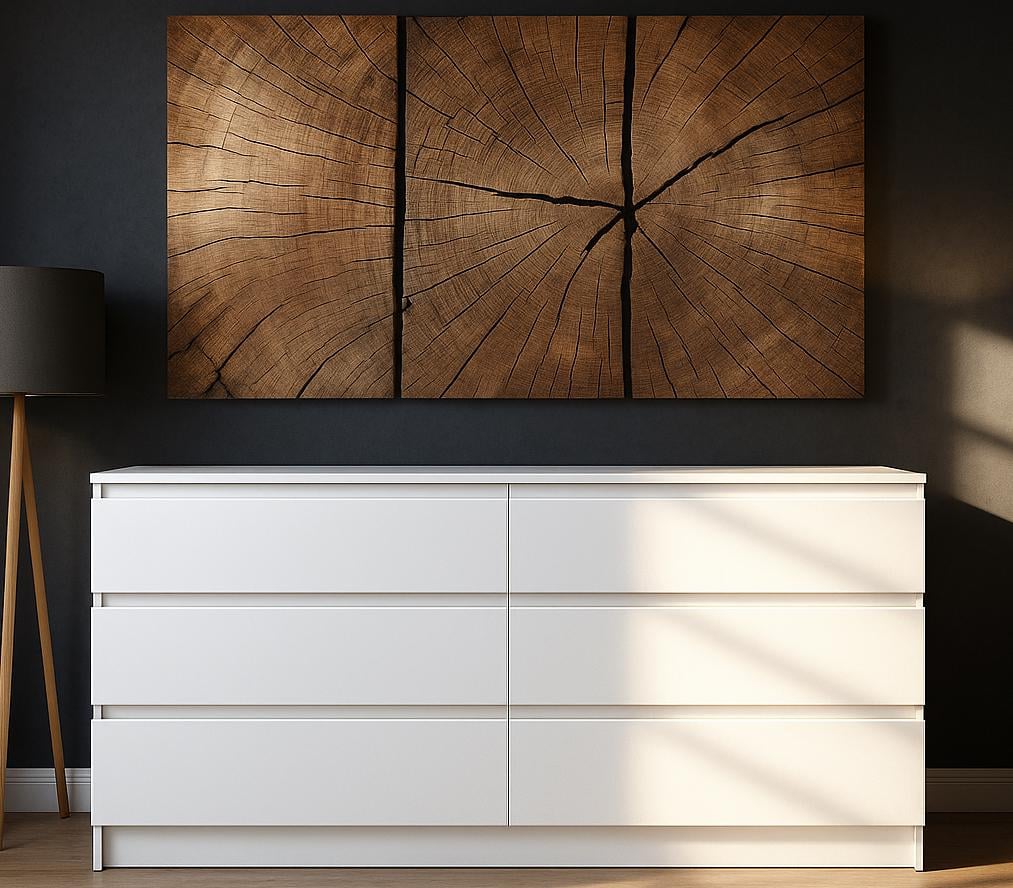 Комод Мастер Форм Брайт ДСП 1500х376х730 мм Белый (20071)