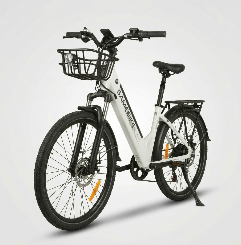 Велосипед электрический складной SAMEBIKE fatbike 500W 36V 15 Ah Белый (73890)