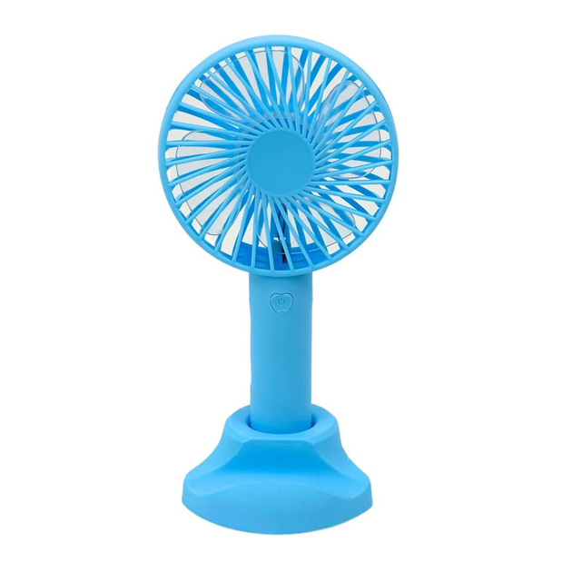 Вентилятор аккумуляторный X-9 9 см с голубой подставкой (ML-04501)