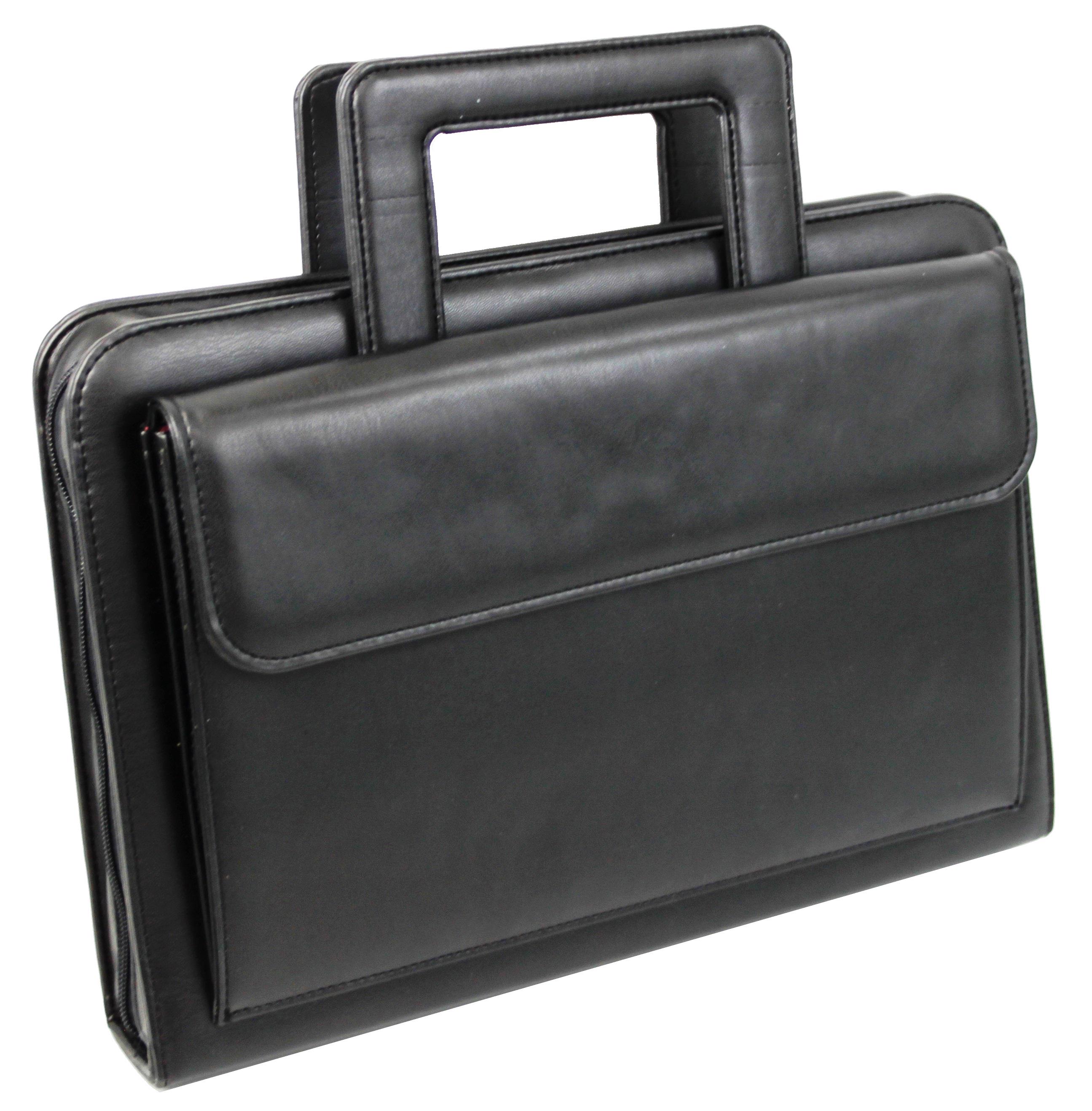 Папка деловая Portfolio для документов из экокожи Черный (Portak-15 black)