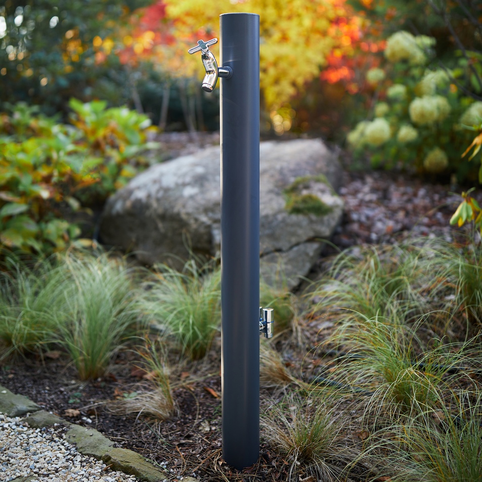 Садовая колонка Vican EVA для воды из нержавеющей стали AISI 304 Графитово-серый (90003) - фото 3