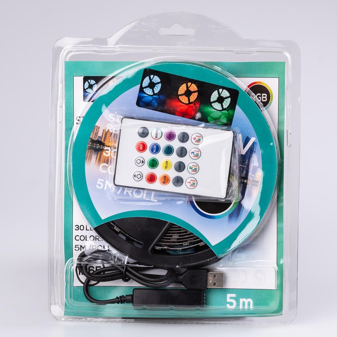 Стрічка світлодіодна з пультом GarlandoPro TVLIGHTRGB водостійка 150 LED 5 м (3060) - фото 8 Стрічка світлодіодна з пультом GarlandoPro TVLIGHTRGB водостійка 150 LED 5 м (3060) - фото 8