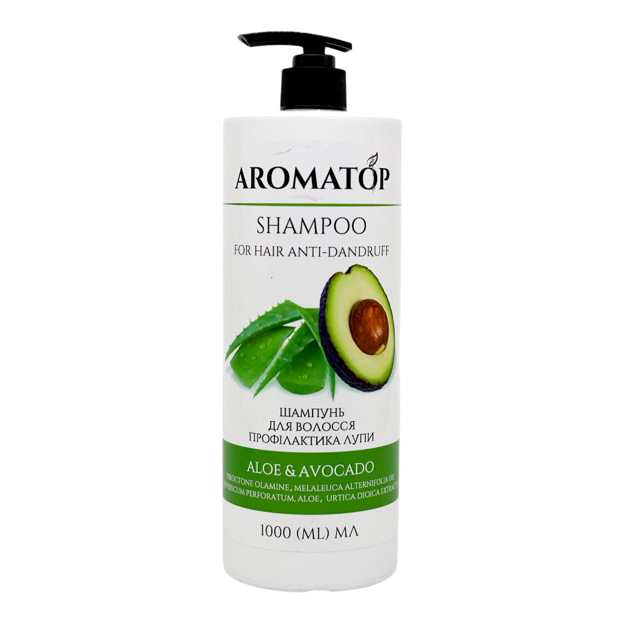 Шампунь для нормальных волос профилактика против перхоти Aromatop Авокадо и Алоэ 1 л (НФ-00007276)