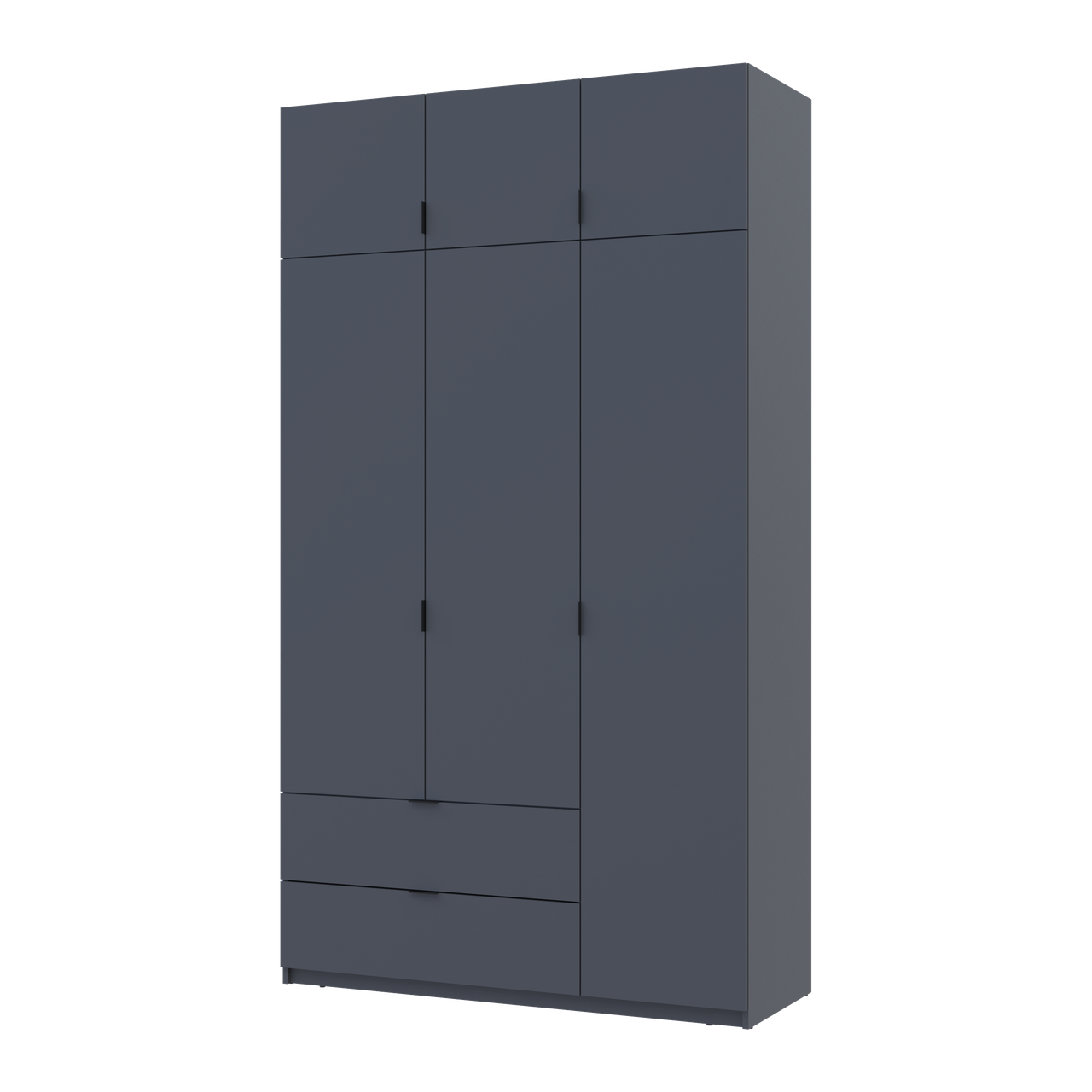 Шкаф распашный для одежды Doros Лукас 3ДСП 135х50х240 см Графит (80737801)