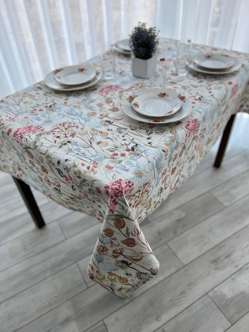 Скатерть водоотталкивающая тефлоновая прямоугольная 220x170 см (300108-p3)