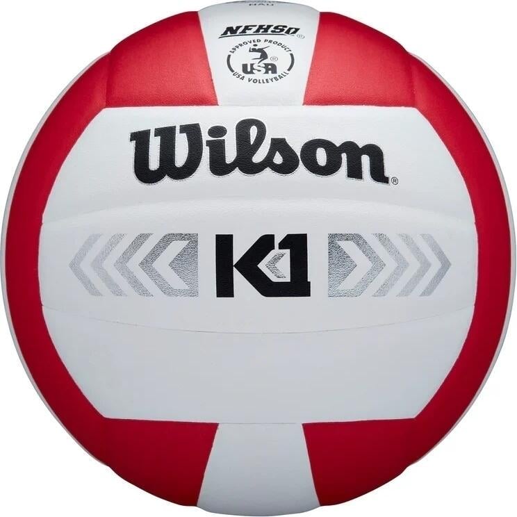 Волейбольный мяч Wilson K1 SILVER WTH1895B5XB р. 5 Бело-красный (57908)