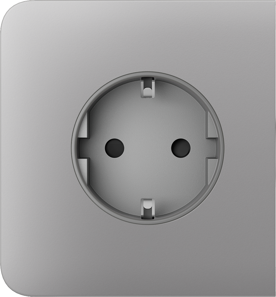 Панель боковая для встроенной розетки Ajax SideCover Basic Fog (17004)