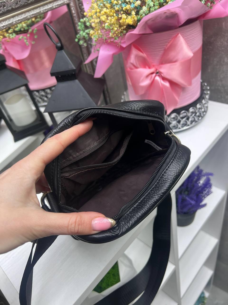 Сумка мессенджер кожаная мужская через плечо из натуральной кожи 17х22 см Черный (2748409949) - фото 5 Сумка мессенджер кожаная мужская через плечо из натуральной кожи 17х22 см Черный (2748409949) - фото 5