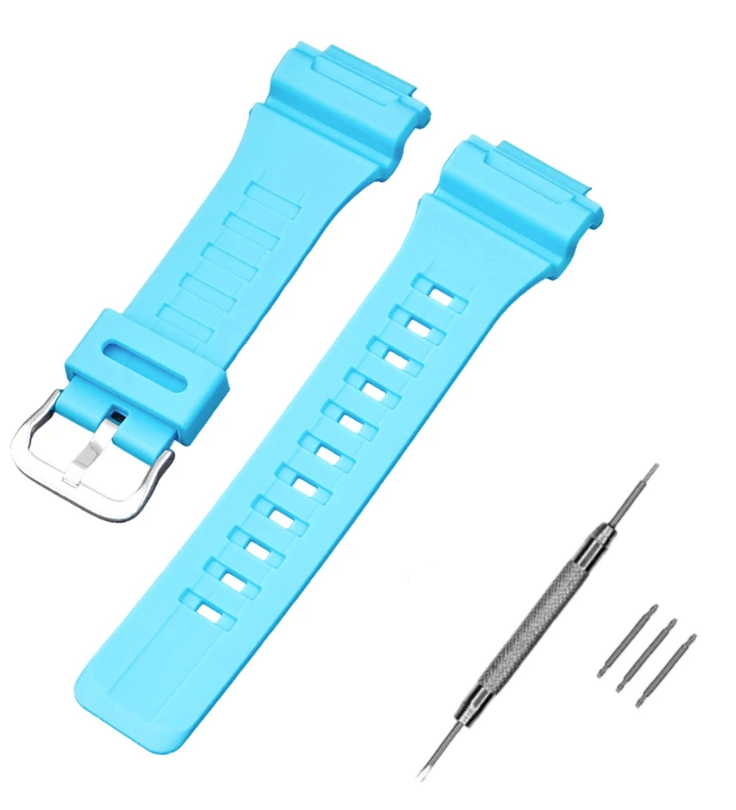 Ремінець для Casio AE-1000W Light Blue SI (3911)