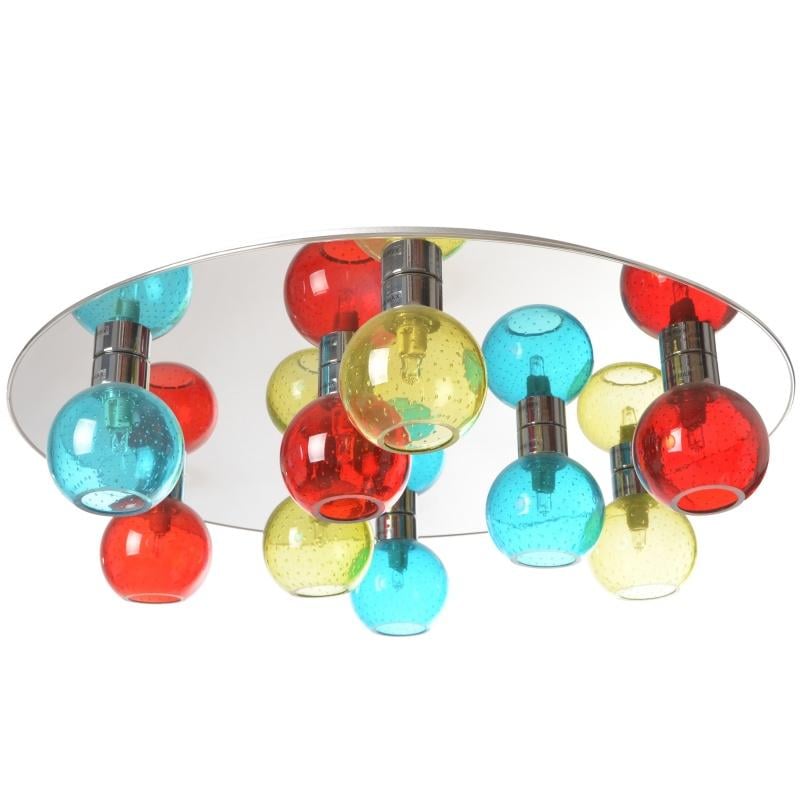 Люстра потолочная Brille BL-659C/9 G9/LED CF для спальни прованс молекула с подсветкой