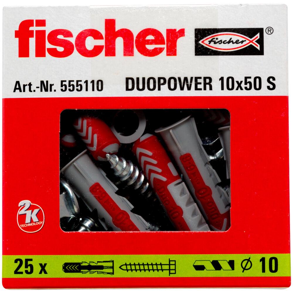 Дюбель з шурупом Fischer Duopower універсальний/високотехнологічний S 10x50 мм (555110) - фото 2