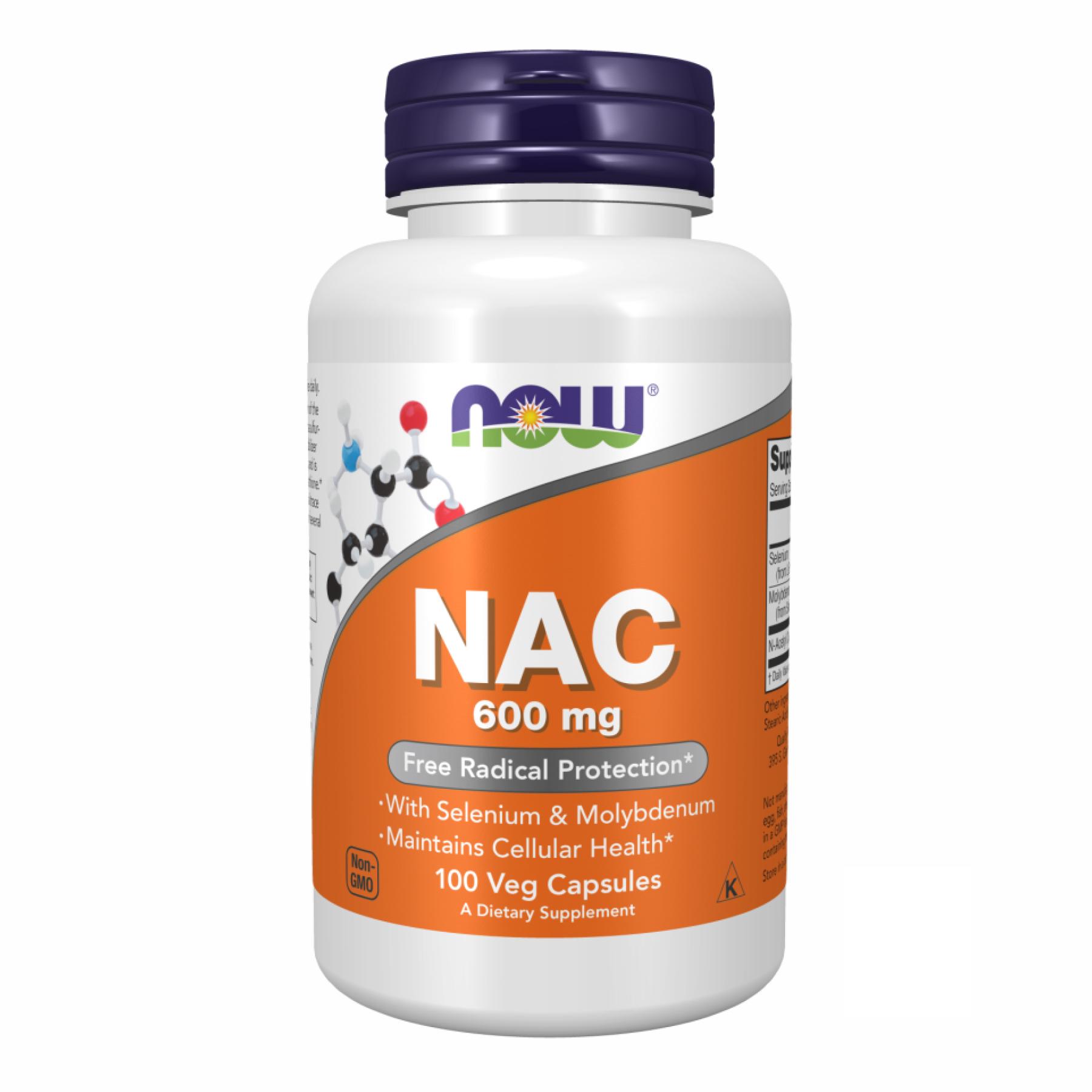 Натуральная добавка NAC-Acetyl Cysteine 600 mg 100 vcaps (2022-09-1163)