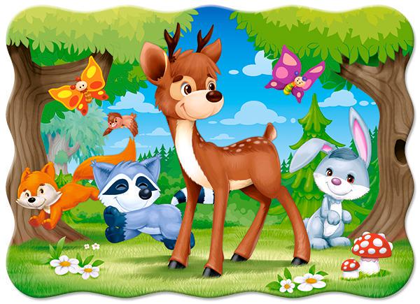 Пазли Castorland «Оленя з друзями» 32x23 см 30 деталей