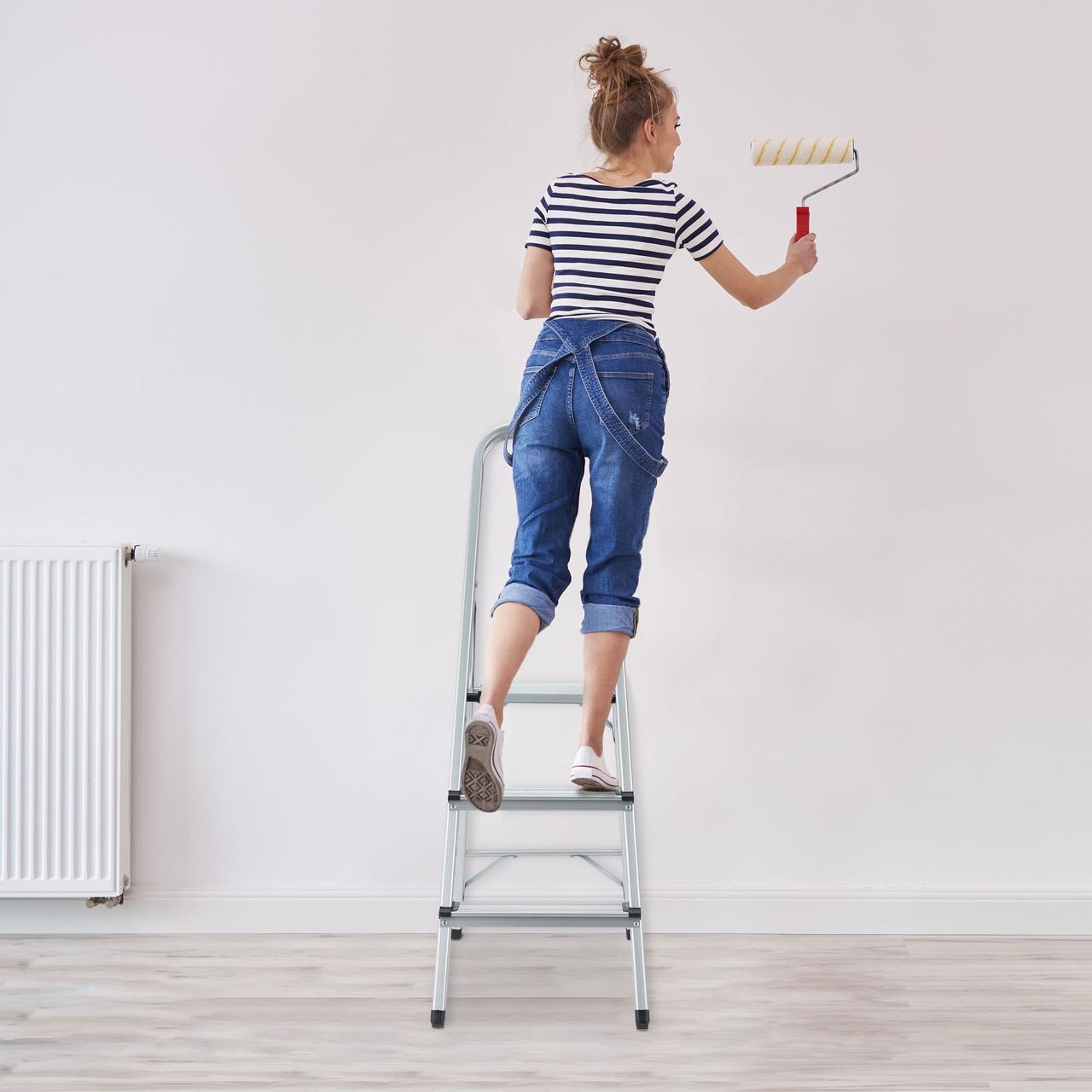 Стремянка складная алюминиевая Relaxdays (2267690391) - фото 4 Стремянка складная алюминиевая Relaxdays (2267690391) - фото 4