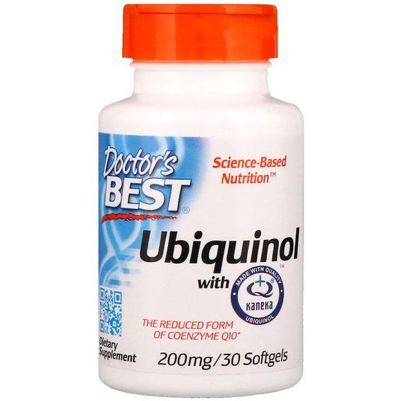 Коензим Doctor's Best Ubiquinol with Kaneka 200 мг 30 Softgels (DRB-00274)