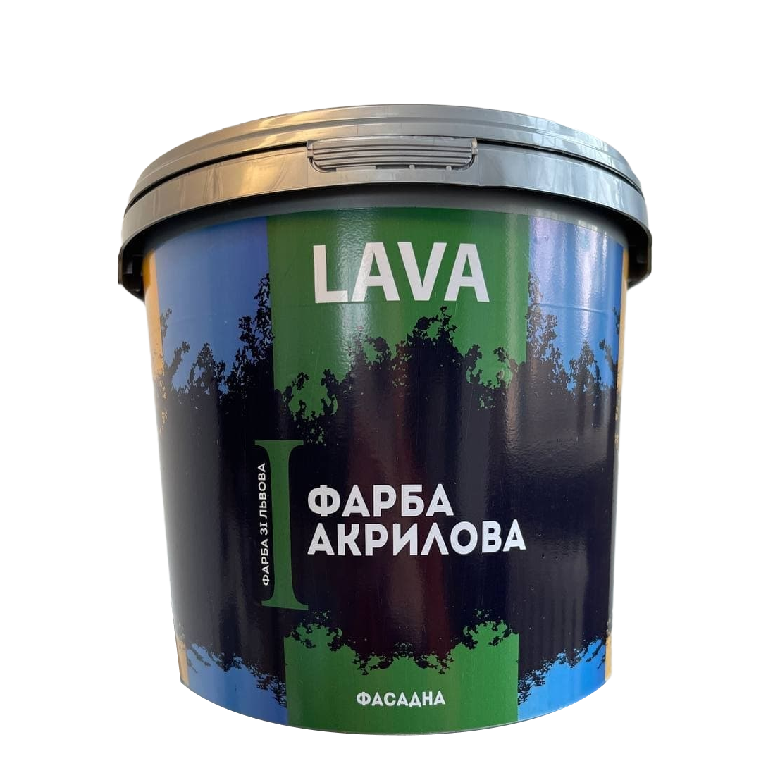 Краска Lava 1 акриловая фасадная 5 л