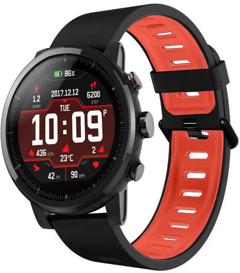 Ремешок Traf для Amazfit Stratos Black/Red (20434)