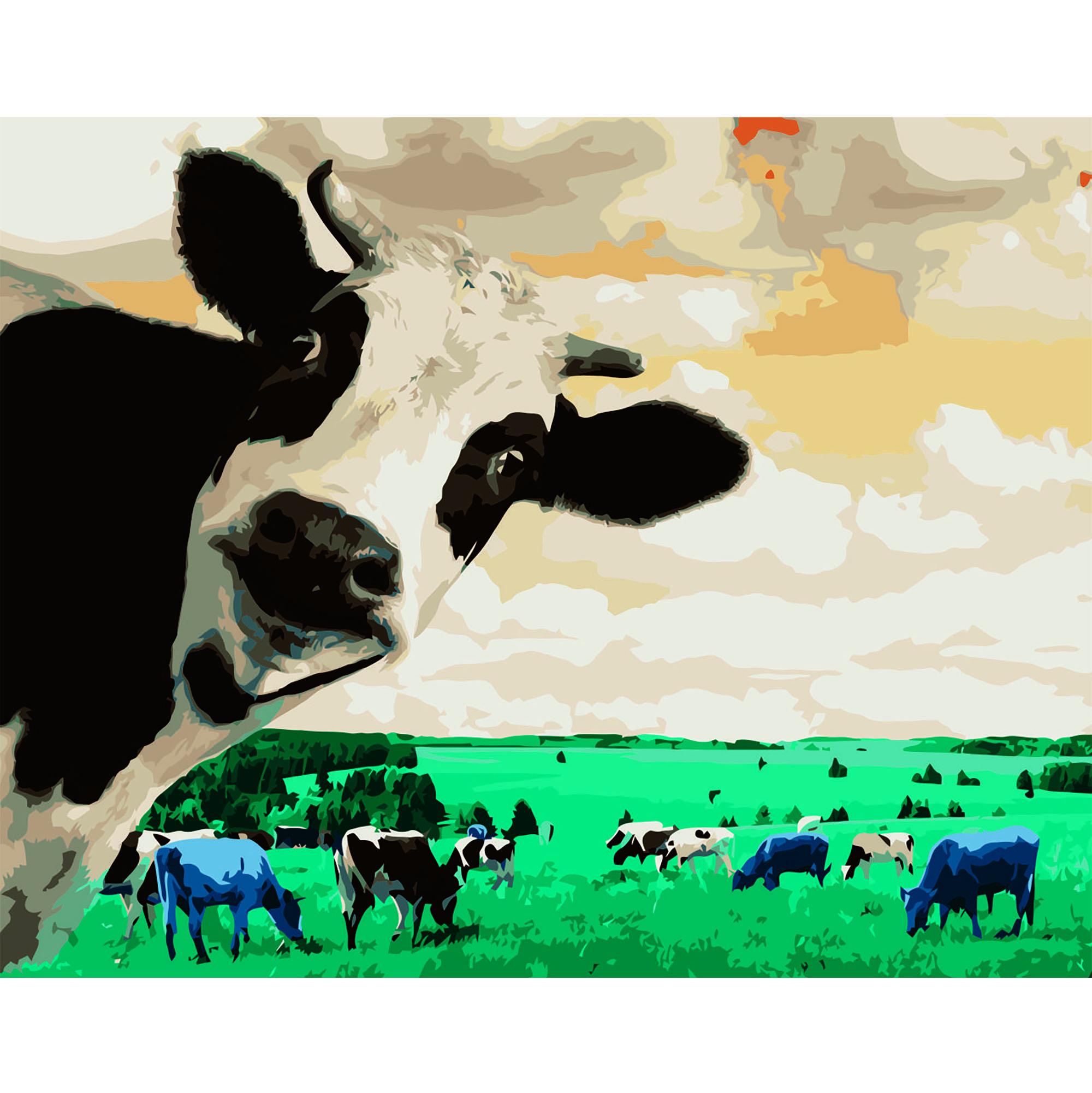 Картина за номерами Strateg Пасовище 40x50 см (VA-2579)