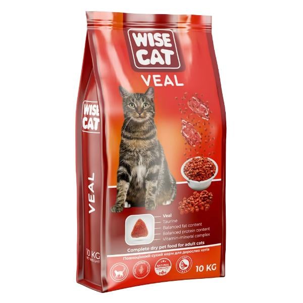 Корм для котів Wise Cat Veal телятина 29/12 10 кг (000024497)