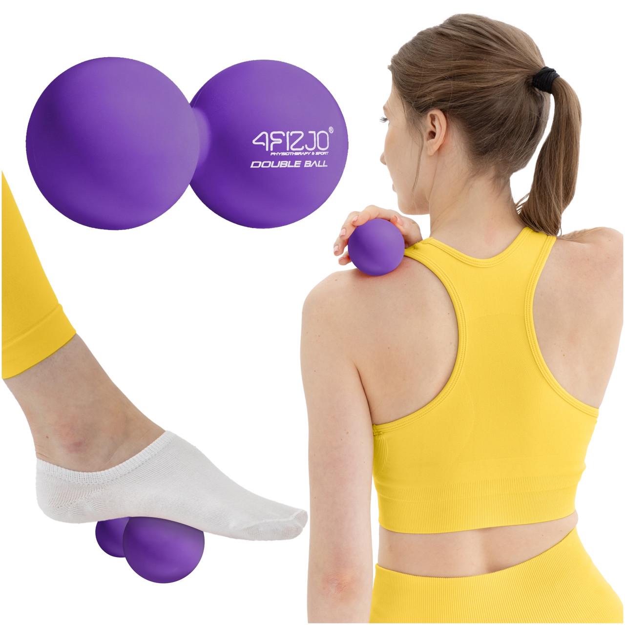 М'яч масажний подвійний 4fizjo Lacrosse Double Ball 6,5x13,5 см Purple (P-5907739314338) - фото 4 М'яч масажний подвійний 4fizjo Lacrosse Double Ball 6,5x13,5 см Purple (P-5907739314338) - фото 4