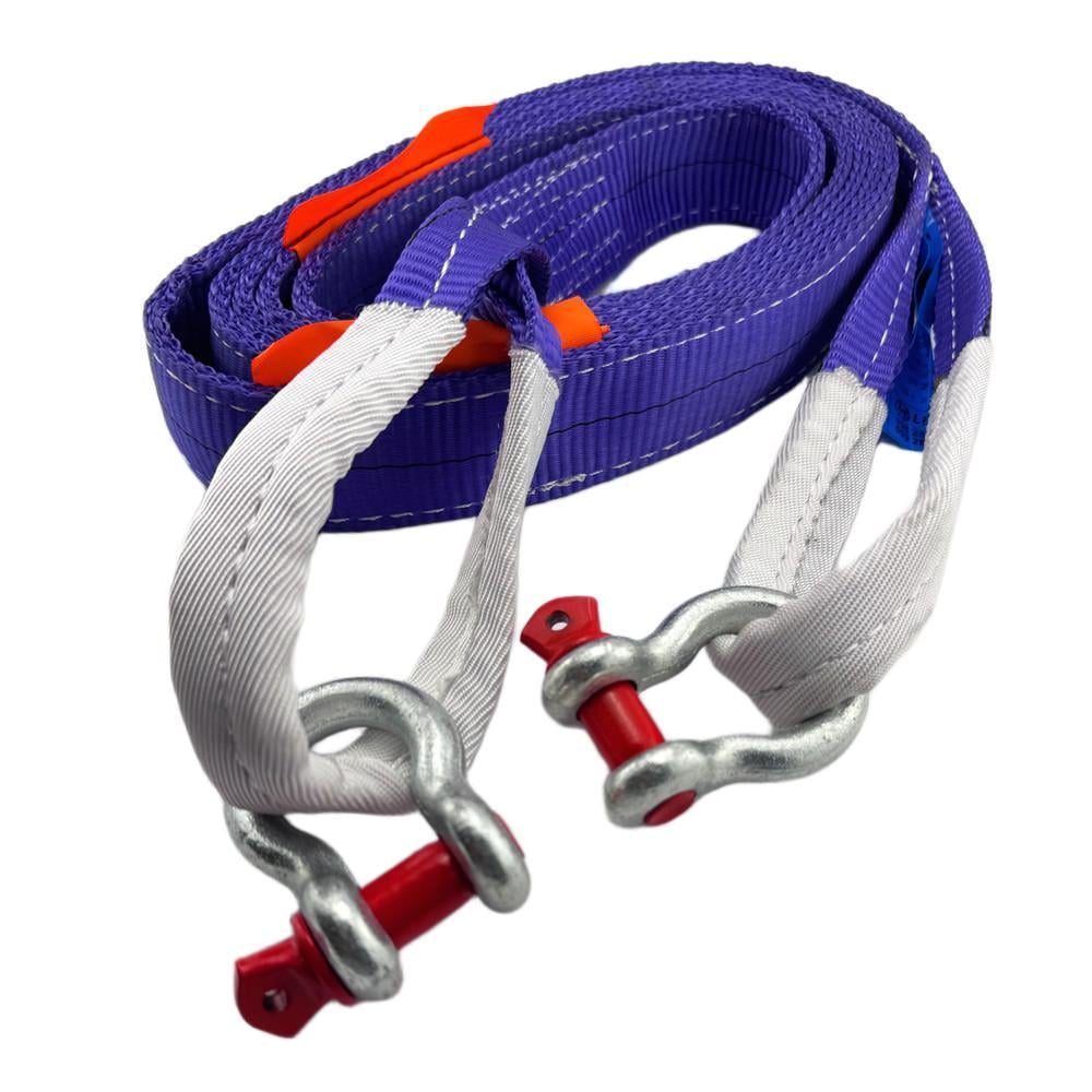 Буксировочный ремень LIFTEC скоба-скоба 5,0/7,5 т 6000 мм Фиолетовый (4100506)