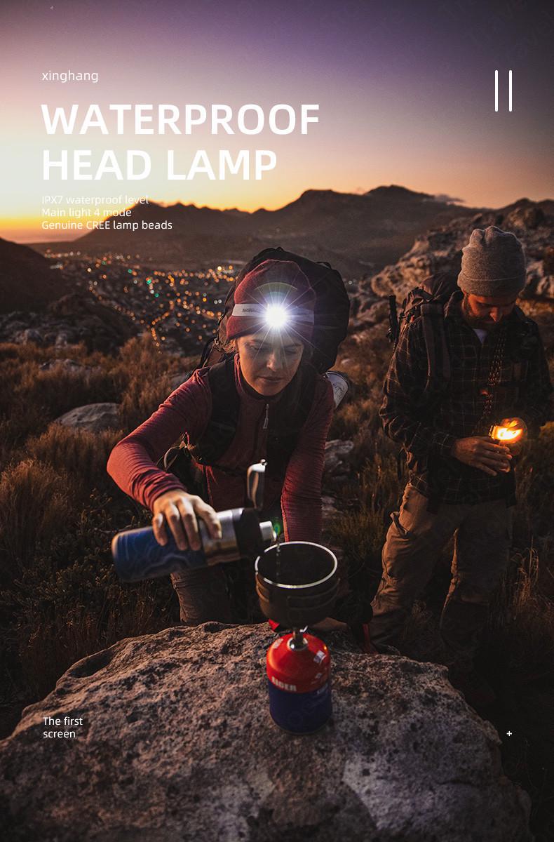 Фонарь налобный Naturehike NH18T003-C Xinghang IPX7 1200 mAh charge version Orange (6927595746202) - фото 9 Фонарь налобный Naturehike NH18T003-C Xinghang IPX7 1200 mAh charge version Orange (6927595746202) - фото 9