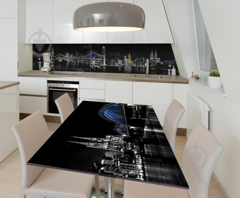 Наклейка 3Д виниловая на стол Zatarga «Радужный мост» 650х1200 мм для домов, квартир, столов, кофейн, кафе