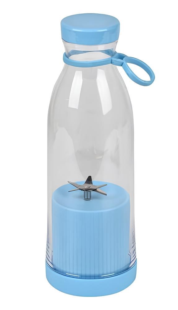 Бутылка-блендер Stenson USB компактный для путешествий и спорта 420 мл Blue (30317) Бутылка-блендер Stenson USB компактный для путешествий и спорта 420 мл Blue (30317)