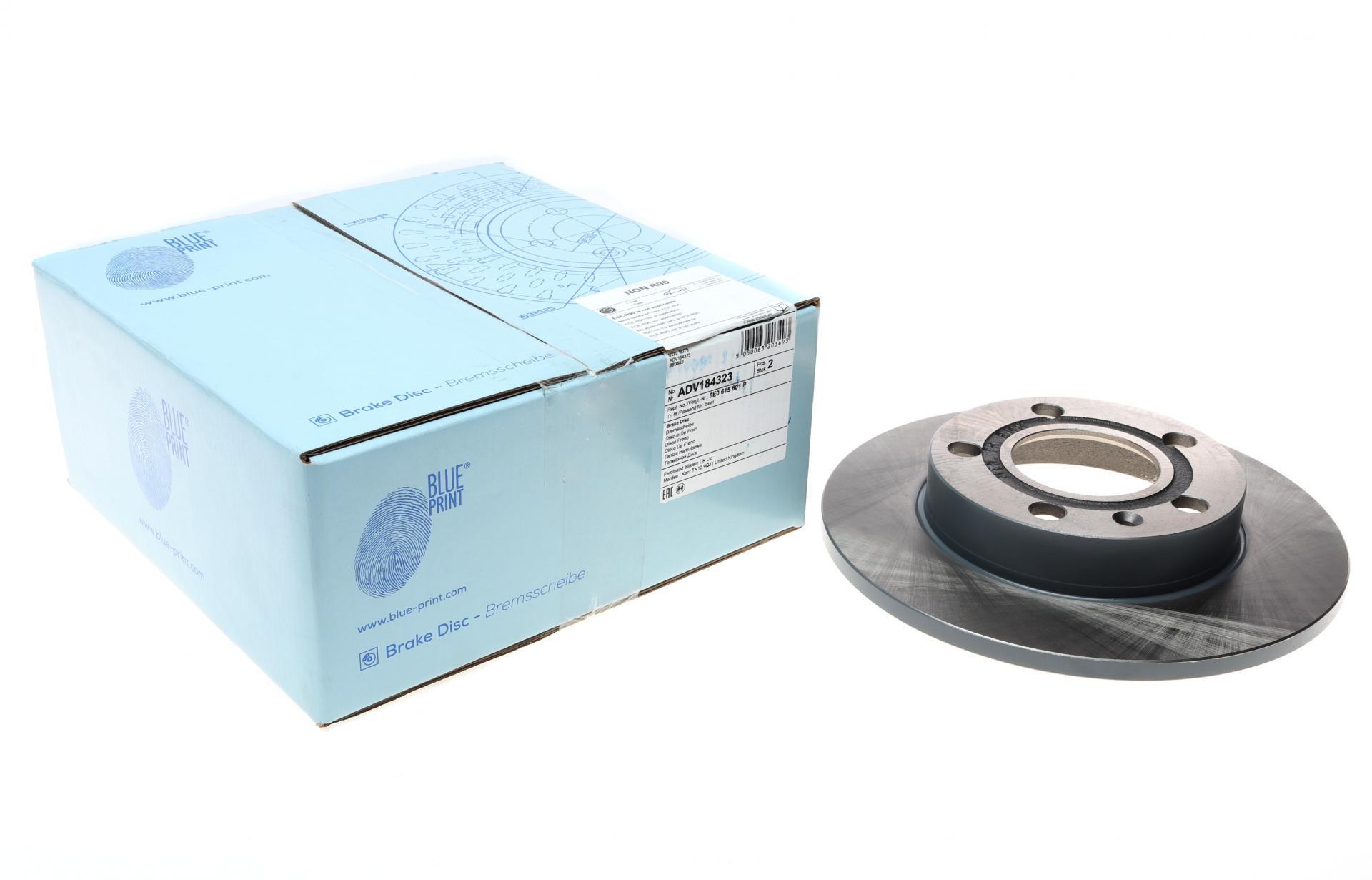 Диск тормозной задний BLUE PRINT для Audi 80/A4 93-09 245x10 мм (ADV184323)