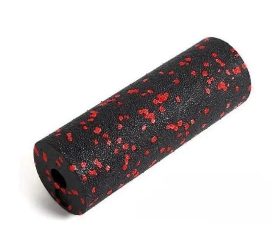 Массажный ролик гладкий PowerPlay PP-4346 Mini EPP Foam Roller 15,3x5,3 см Черный/Красный (60827)