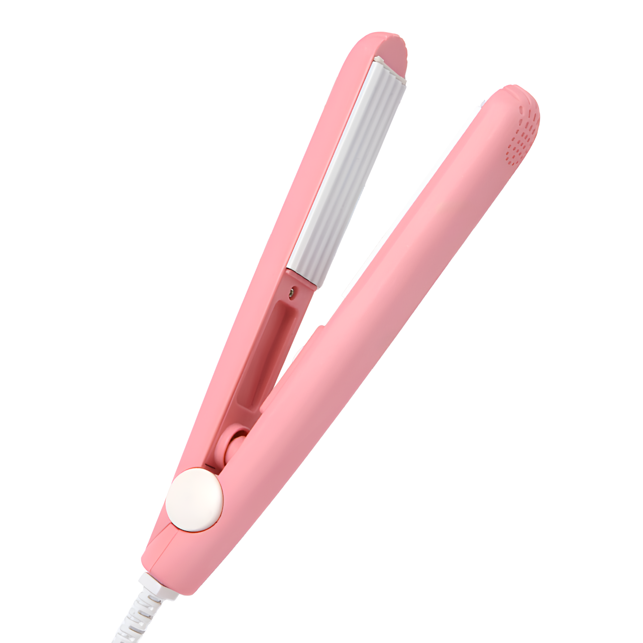 Утюжок-гофре для волосся 2в1 для прикореневого об’єму та легких хвиль Рожевий (1756905448045)