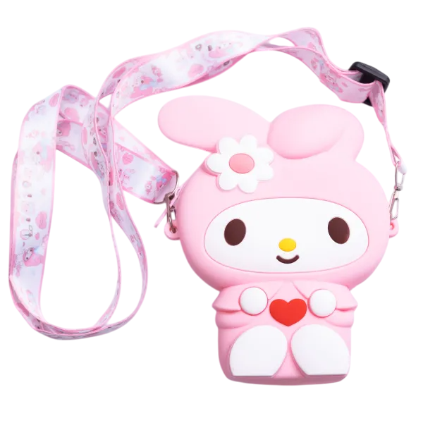 Сумочка детская My Melody с pop-it силиконовая на молнии 15х10х3 см Розовый Сумочка детская My Melody с pop-it силиконовая на молнии 15х10х3 см Розовый