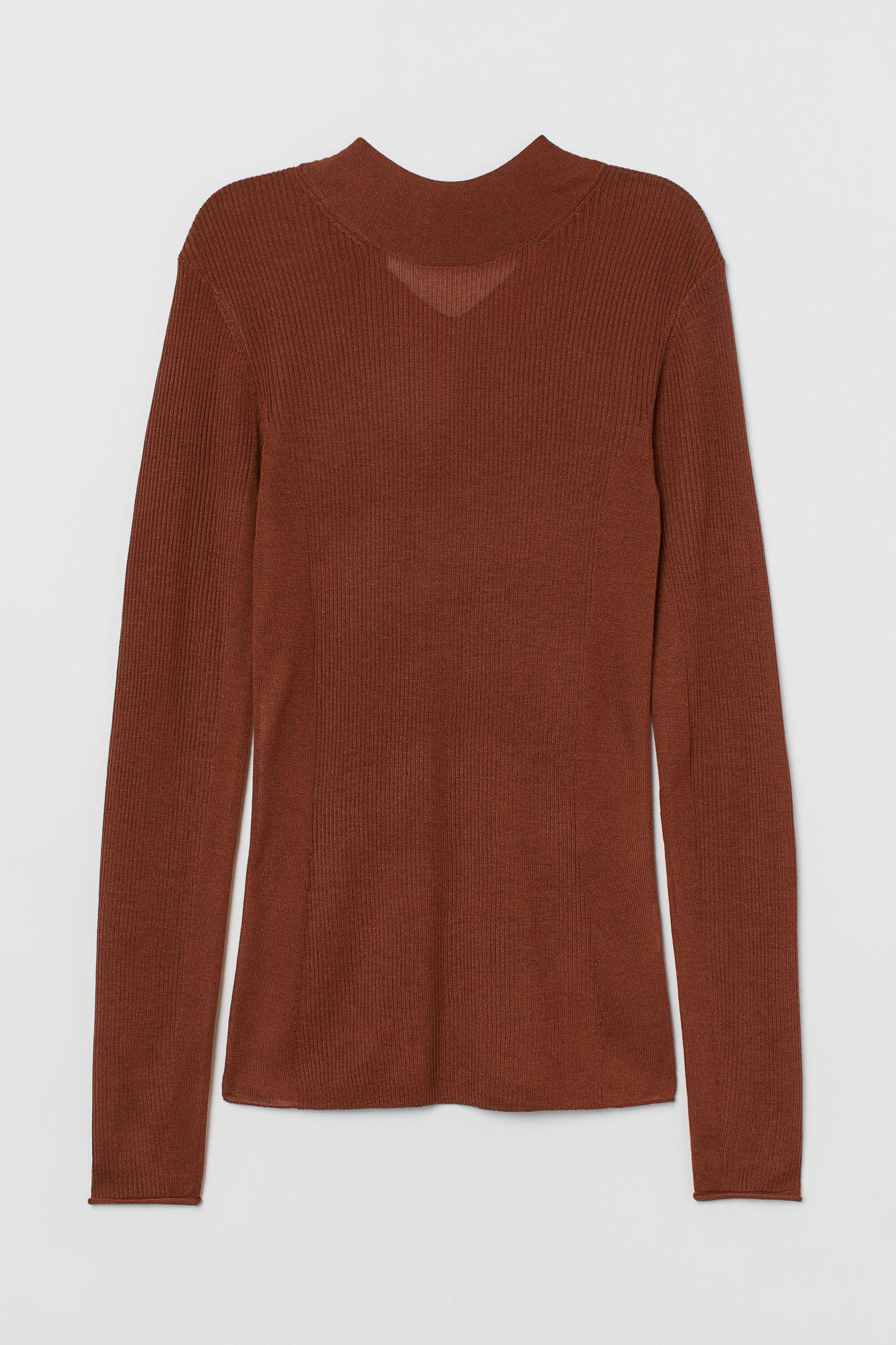 Джемпер H&M XS Коричневий (3128077410)