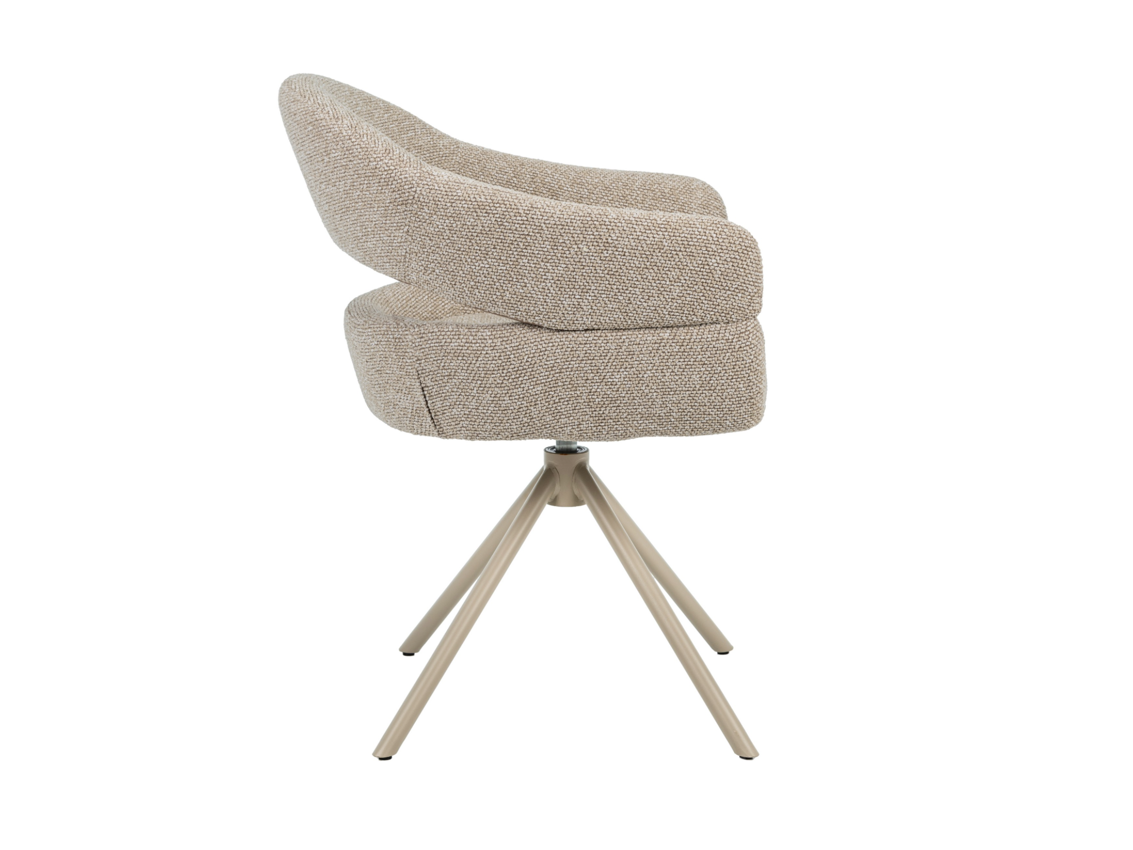 Стілець поворотний Vetro Бежевий льон/Капучино (R-180) - фото 2 Стілець поворотний Vetro Бежевий льон/Капучино (R-180) - фото 2