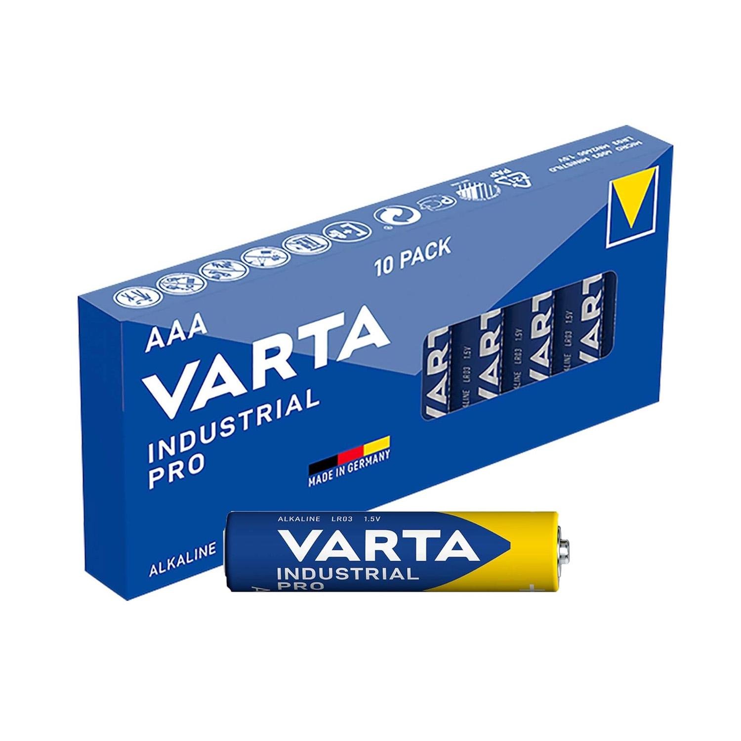 Батарейка щелочная Varta Industrial Pro AAА 10 шт. Батарейка щелочная Varta Industrial Pro AAА 10 шт.