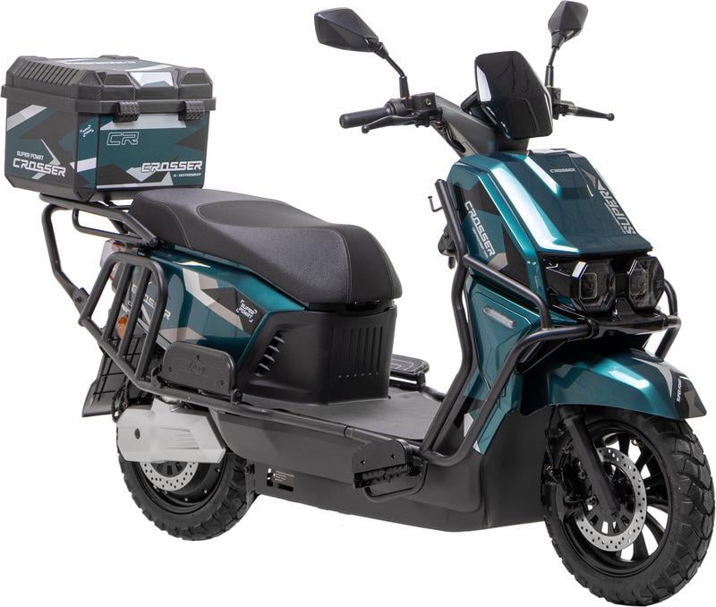 Електроскутер двомісний Crosser CR17 2500W графенова батарея 72V/35Ah Зелений