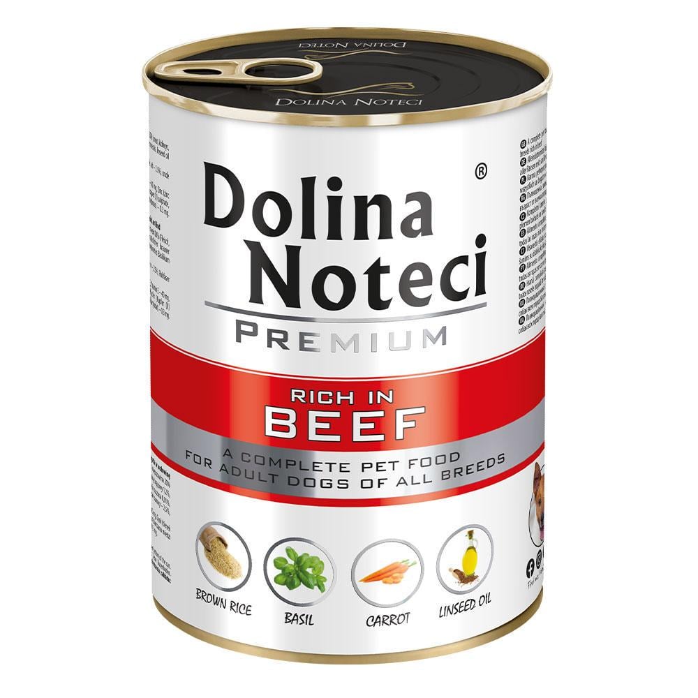 Консерва для собак Dolina Noteci Premium с говядиной, овощами и рисом 400 г
