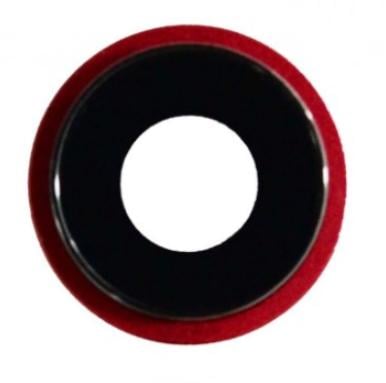 Стекло на камеру для телефона Iphone 11 with frame Red (10288983)